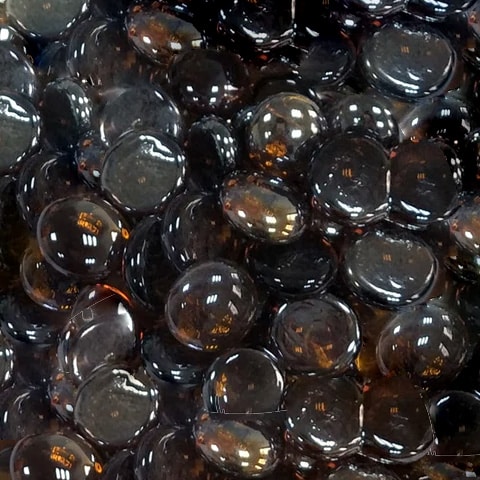 Amber Glass Beads