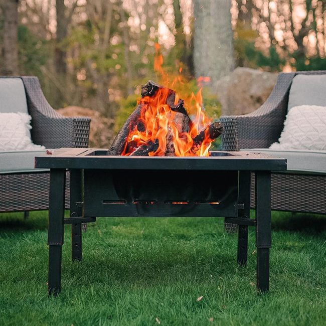 Outdoor Fire Pit - Gas Fire Pit - Electric Fire Pit - Outdoor Heating - Global Outdoors Inc - Accommodo Fire Table